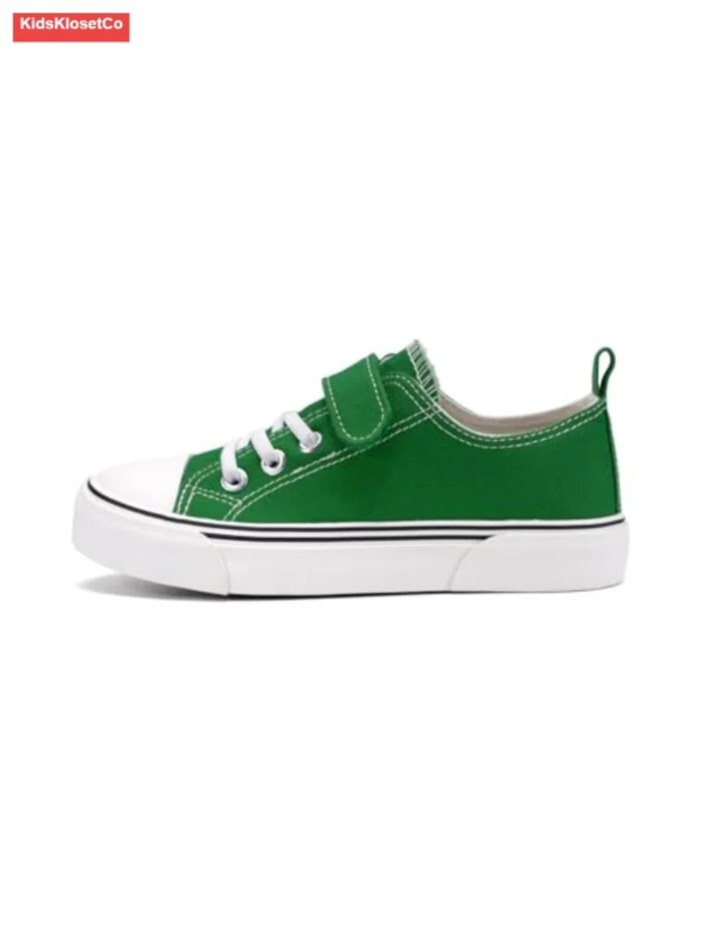 Adjustable Hook & Loop Strap Canvas Low Top Sneakers for Toddlers